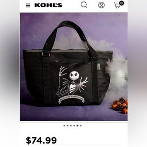 JACK SKELLINGTON TOPANGA  COOLER TOTE  NWT NIGHTMARE BEFORE CHRISTMAS DISNEY